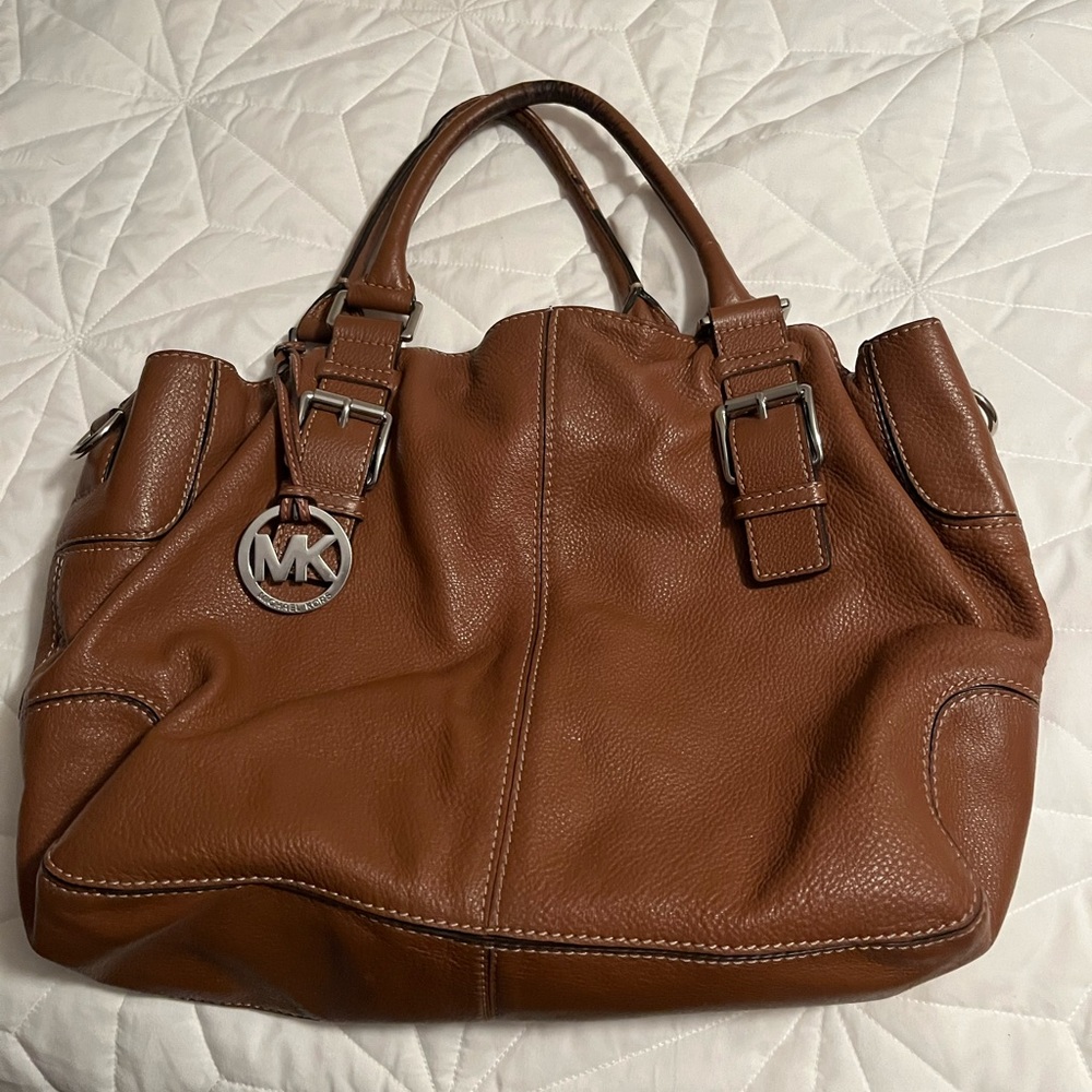 brown Michael Kors purse